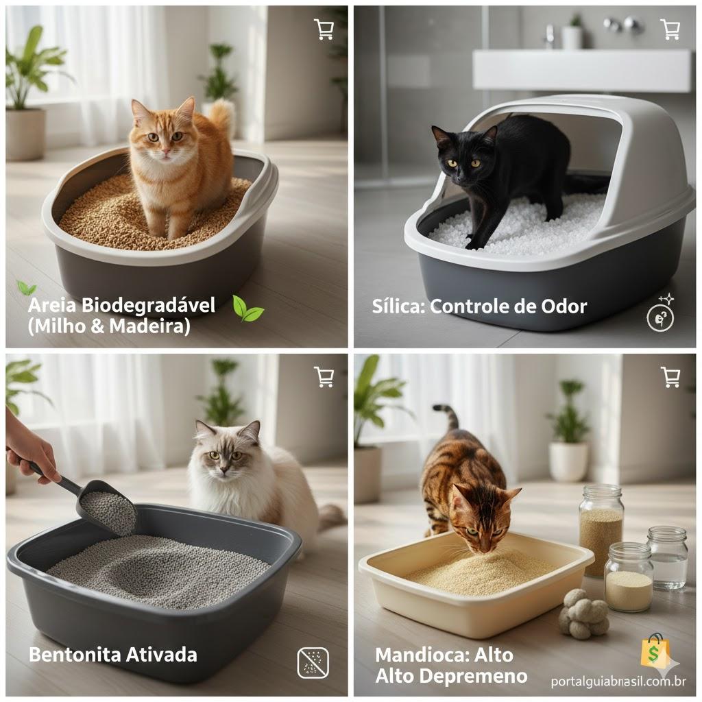 Melhor areia para gato: qual escolher em 2026