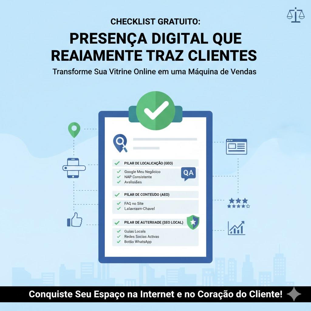 Checklist Gratuito: Presença Digital que Realmente Traz Clientes