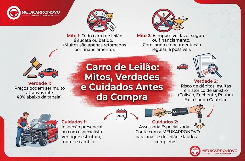 Carro de Leilão: Mitos, Verdades e Cuidados Antes da Compra