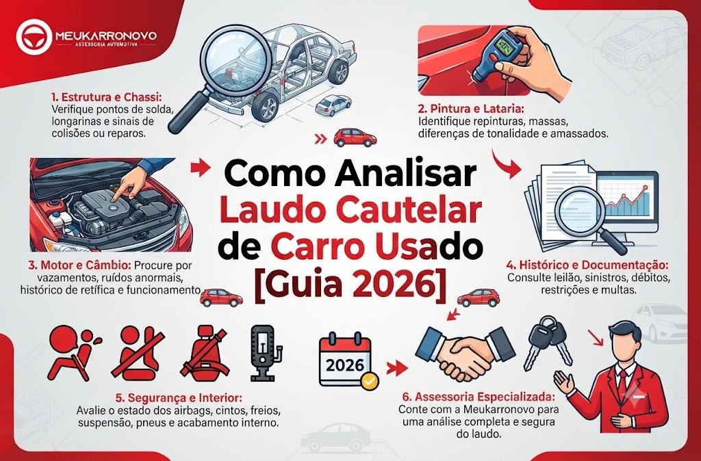 Como Analisar Laudo Cautelar de Carro Usado [Guia 2026]