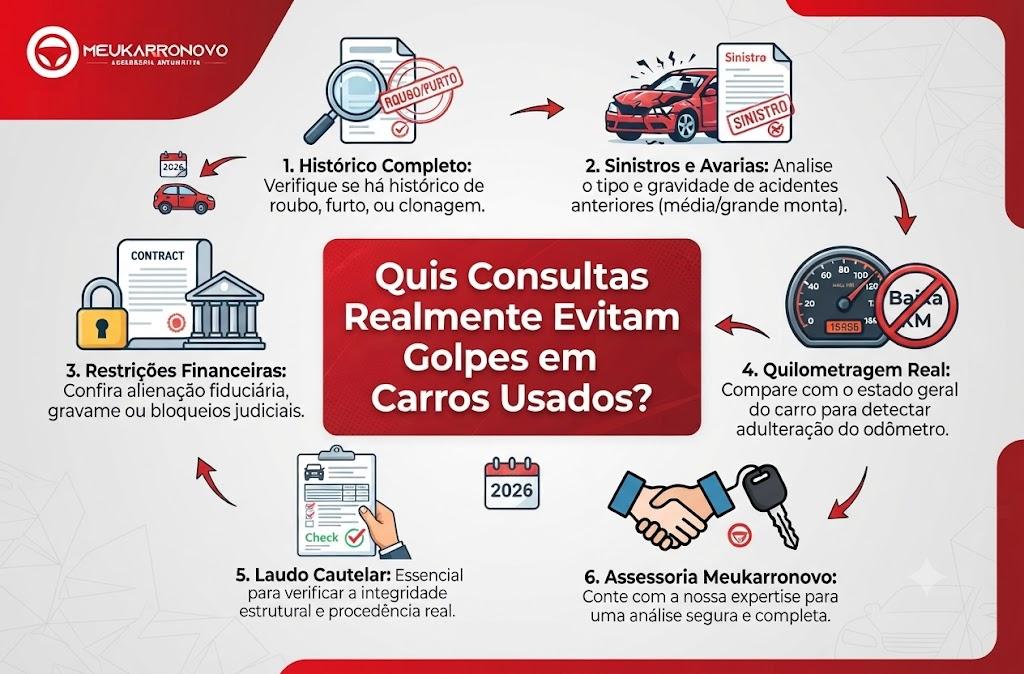 Quais Consultas Realmente Evitam Golpes em Carros Usados?