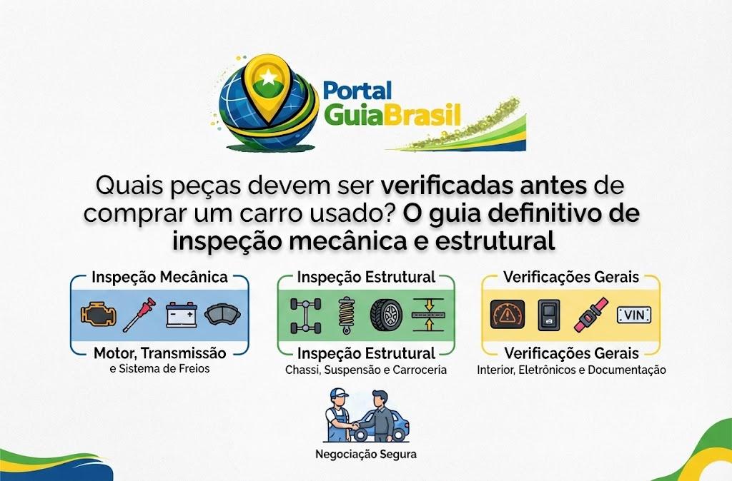 Quais peças devem ser verificadas antes de comprar um carro usado? O guia definitivo de inspeção mecânica e estrutural