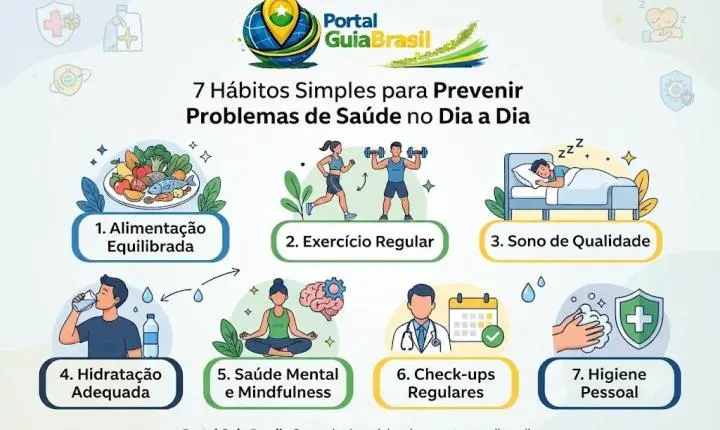 7 Hábitos Simples para Prevenir Problemas de Saúde no Dia a Dia