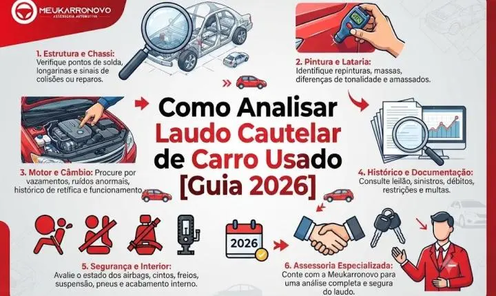 Como Analisar Laudo Cautelar de Carro Usado [Guia 2026]