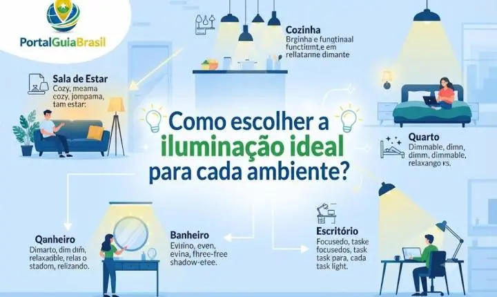Como Escolher a Iluminação Ideal para Cada Ambiente em 2026? Guia Prático