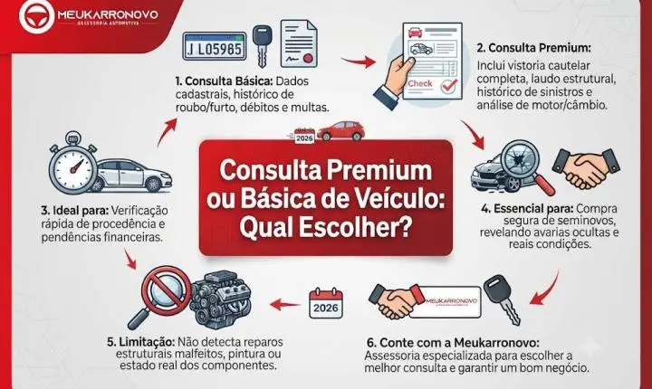 Consulta Premium ou Básica de Veículo: Qual Escolher?