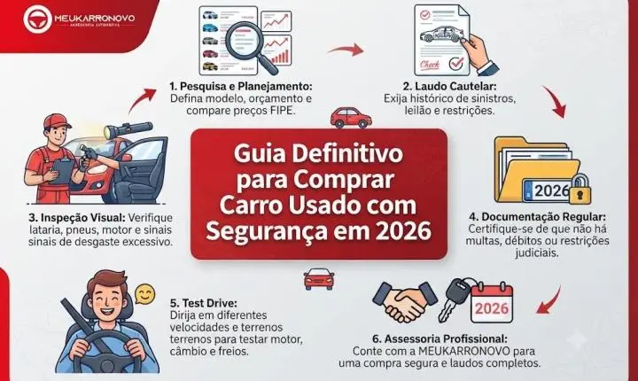 Guia Definitivo para Comprar Carro Usado com Segurança em 2026