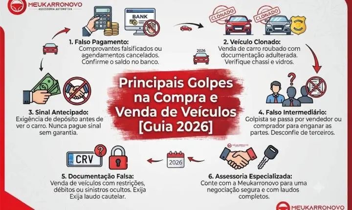 Principais Golpes na Compra e Venda de Veículos [Guia 2026]