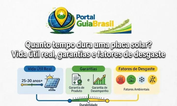 Quanto tempo dura uma placa solar? Vida útil real, garantias e fatores de desgaste