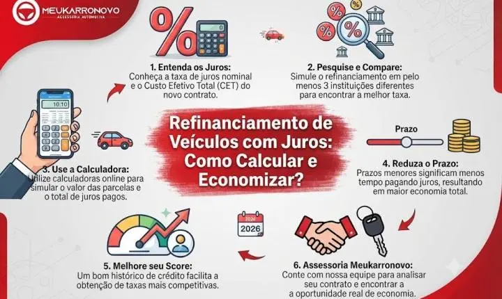 Refinanciamento de Veículos com Juros: Como Calcular e Economizar?