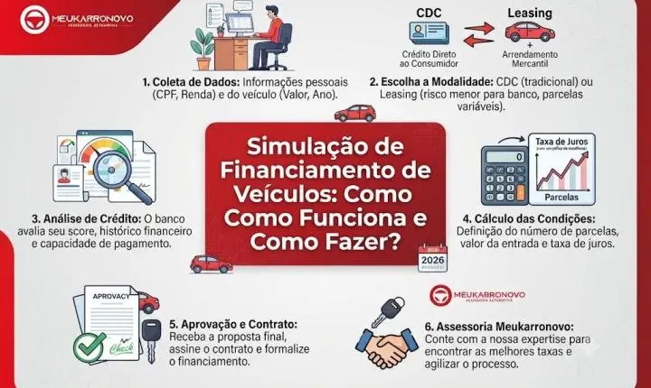 Simulação de Financiamento de Veículos: Como Funciona e Como Fazer?