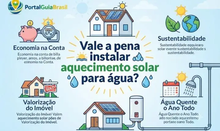 Vale a Pena Instalar Aquecimento Solar de Água? Custo-Benefício